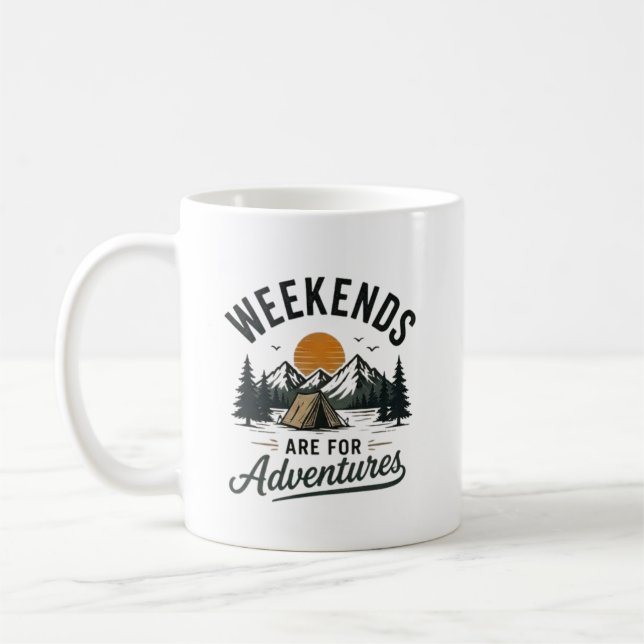 Mug Les week-ends sont faits pour l'aventure (Gauche)