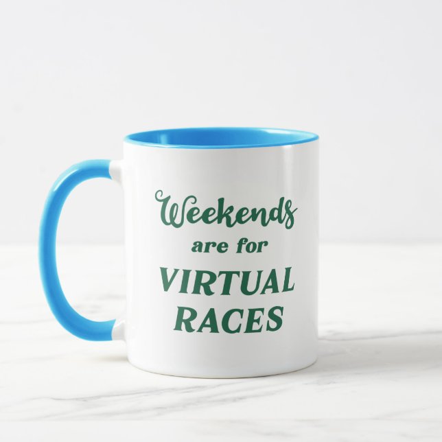Mug Les Week-ends Sont Pour Les Course Virtuelles (Gauche)