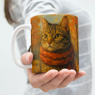 Mug Les Whiskers d'automne Un Chat Cosy dans la brise 