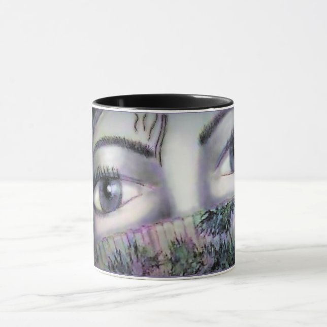 Mug Les yeux derrière le ventilateur oriental (Centre)