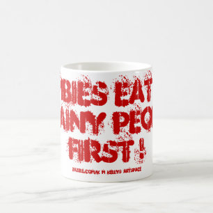 MUG LES ZOMBIES MANGENT D'ABORD LES PEUPLES DE CERVEAU