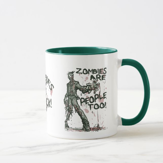 Mug Les zombies sont des gens qui ont peur (Droite)