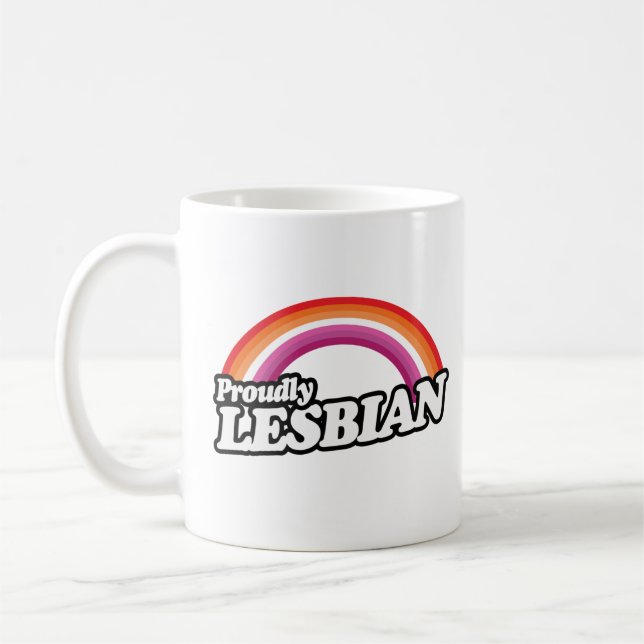 Mug Lesbienne et fière (Gauche)