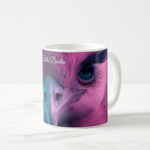 Mug Lésions longues d'autruche rose Whimsical