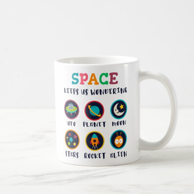Mug L'espace nous fait nous poser des questions (Droite)