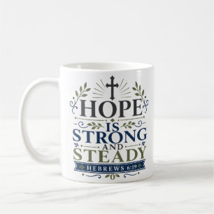Mug L'espérance est forte et stable Citation inspirant