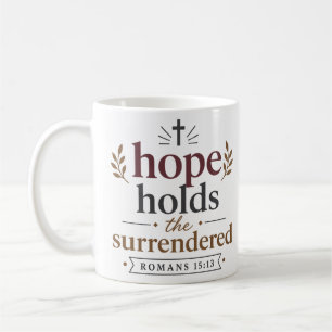 Mug L'espérance soutient l'encouragement chrétien aban