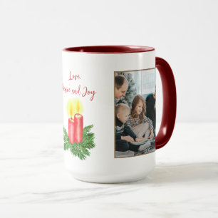 Mug L'esprit de Noël Bougie Amour & Paix 2 Photo