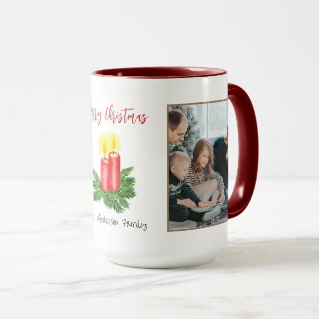 Mug L'esprit de Noël Joyeux Noël 2 Photo (Devant droit)