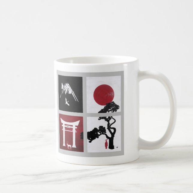 Mug L'esprit japonais Peinture par Alfred Fox (Droite)