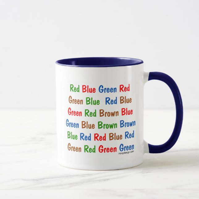 Mug L'essai de Stroop (Droite)