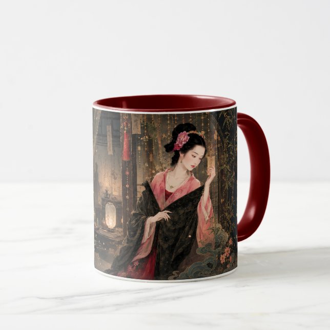 Mug L'esthétique de l'art folklorique mettant en vedet (Devant droit)