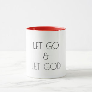 Mug Let Go and Let God motivation inspirante