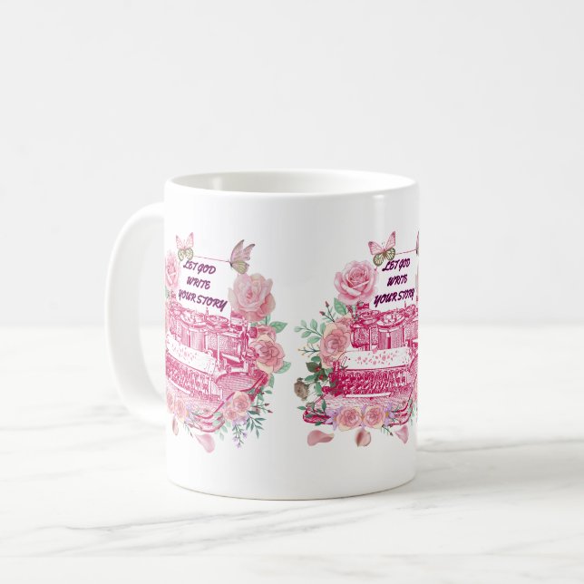 Mug Let God write your story (Devant gauche)