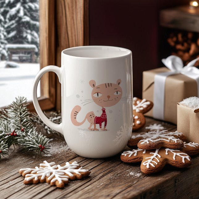 Mug Let It Snow - Chat mignon en Sweat d'hiver (Créateur téléchargé)