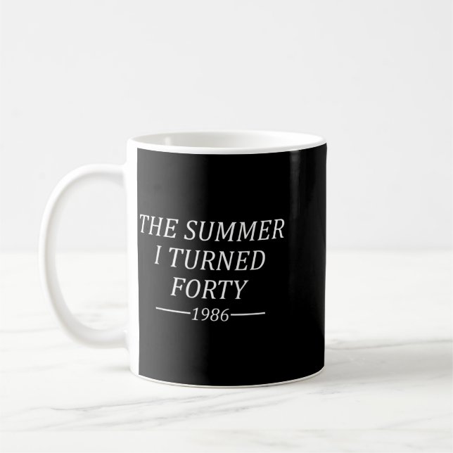 Mug L'été de mes quarante ans 40e anniversaire 1986 (Gauche)