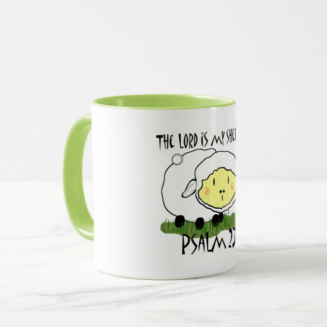 Mug L'Éternel est mon berger Psalm 23 T-shirt bébé - U (Devant gauche)