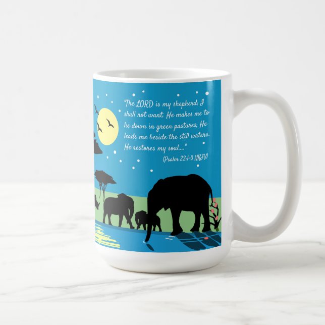 Mug "L'Éternel Est Mon Berger..."—Psaume 23 (Droite)