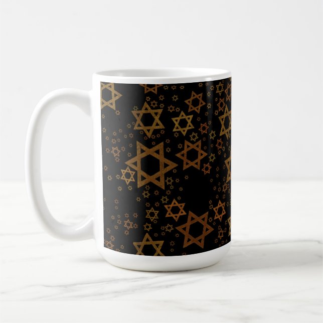 Mug L'étoile artistique de David thème Hanukkah de Sli (Gauche)