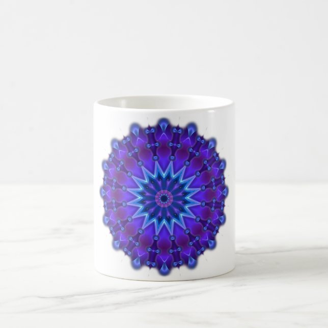 Mug L'étoile Mandala en bleu (Centre)