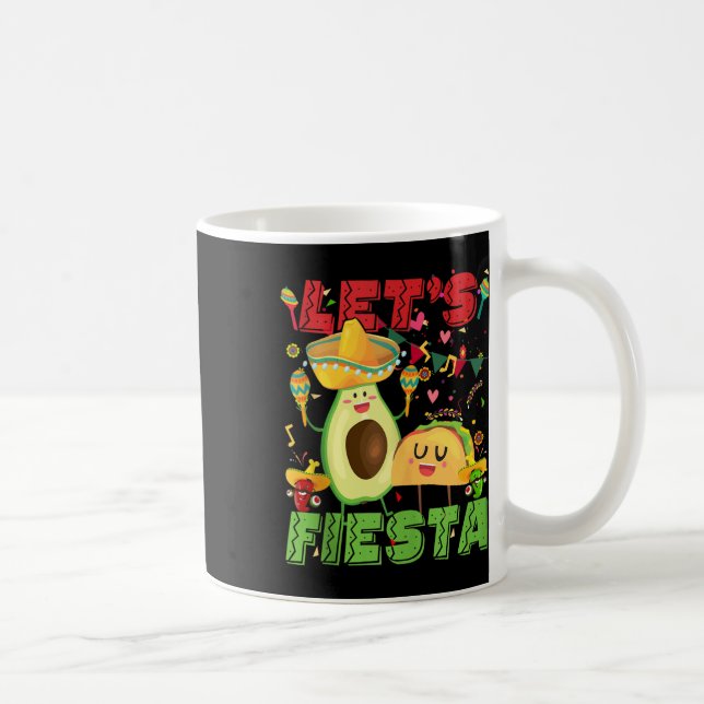 Mug Lets Fiesta Avocado Et Tacos Cinco De Mayo Mexica (Droite)