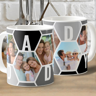 Mug LETTRE 5 PHOTOGRAPHIQUE Daddy Editable 5 PHOTOS CO