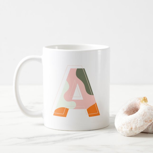 Mug Lettre A | Camo (Avec donut)