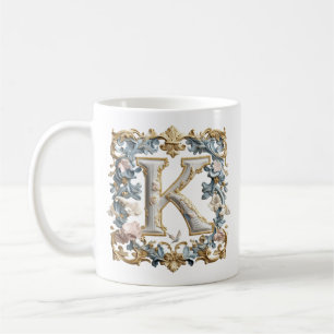 Mug Lettre Baroque 'K' pour une Princesse du Café