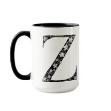 Lettre botanique Z Mug, Art d'Elizabeth Sampson