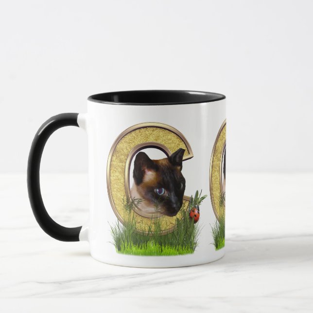 Mug Lettre C Siamese-Capital-Monogramme (Gauche)