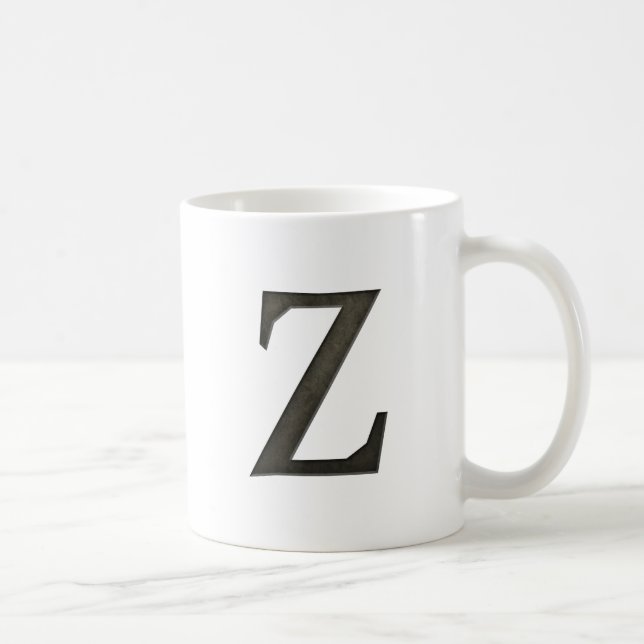 Mug Lettre concrète Z de monogramme (Droite)