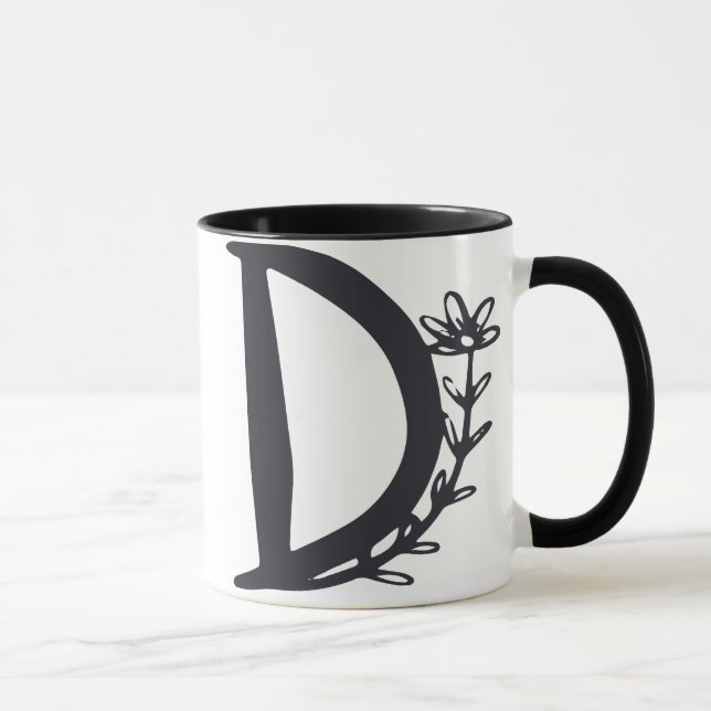 Mug Lettre D (Droite)