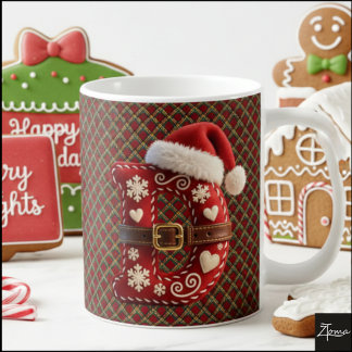 Mug Lettre D avec garniture dorée pastel superposée