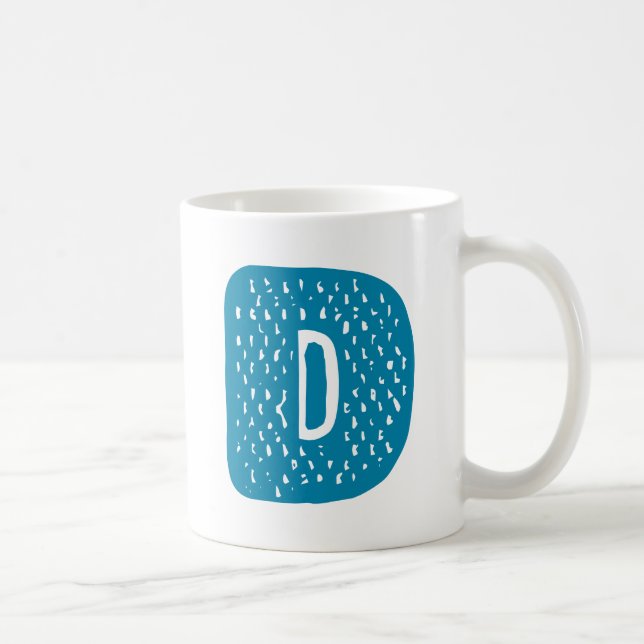 Mug Lettre D Design. (Droite)