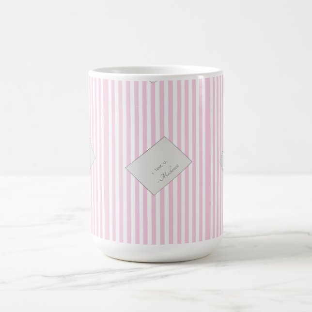 Mug Lettre d'amour Coquette Message (Centre)