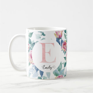 Mug Lettre d'aquarelle E