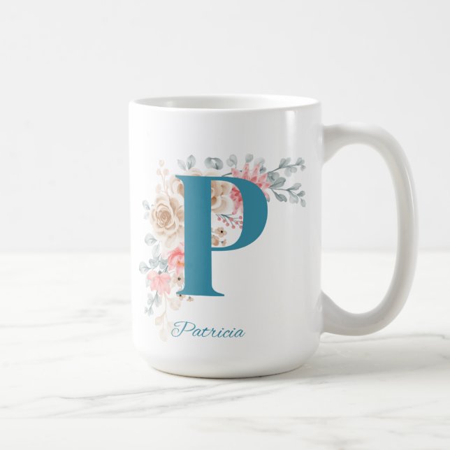 MUG LETTRE DE CABINE PERSONNALISÉE P (Droite)