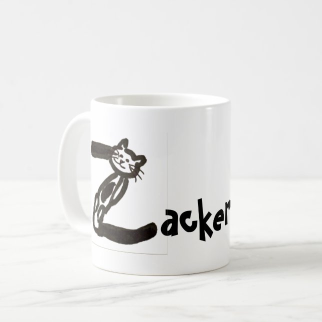 Mug - Lettre de chat Z avec nom (Devant gauche)