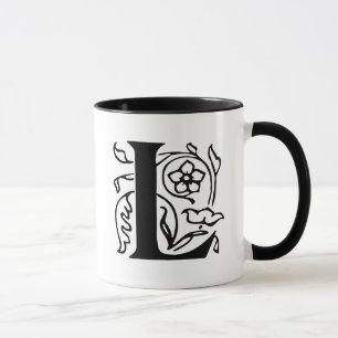 Mug Lettre de fantaisie L