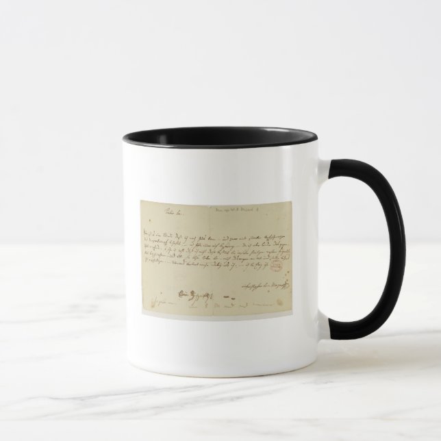 Mug Lettre de Mozart à un franc-maçon, janvier 1786 (Droite)