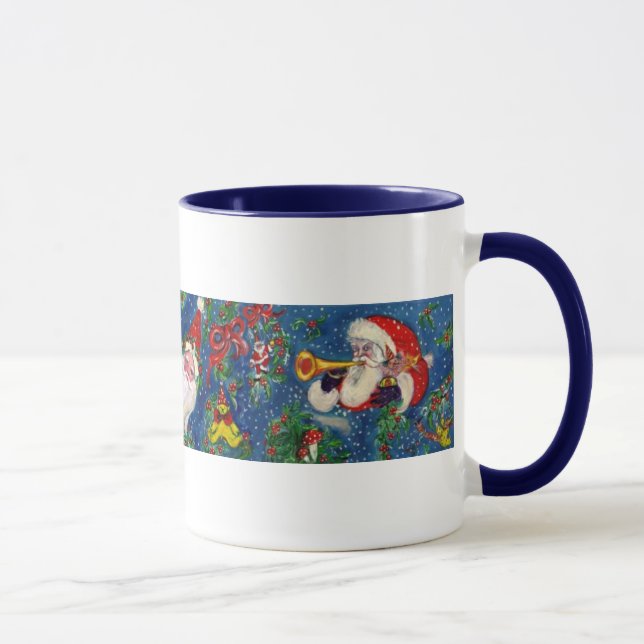 MUG LETTRE DE NOËL / PÈRE NOËL RED RIBBON MONOGRAM (Droite)