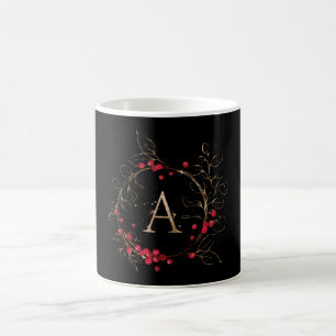 Mug Lettre de Parties scintillant initiale A Holiday H