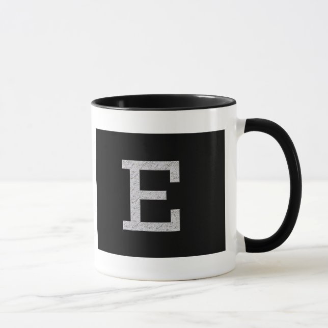 Mug Lettre E de monogramme (Droite)