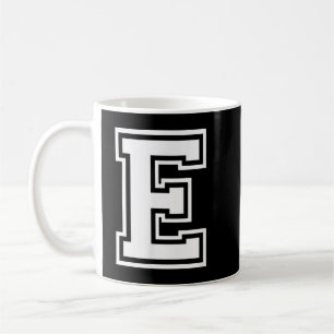 Mug Lettre E Nom Variété initiale Alphabet Monogramme