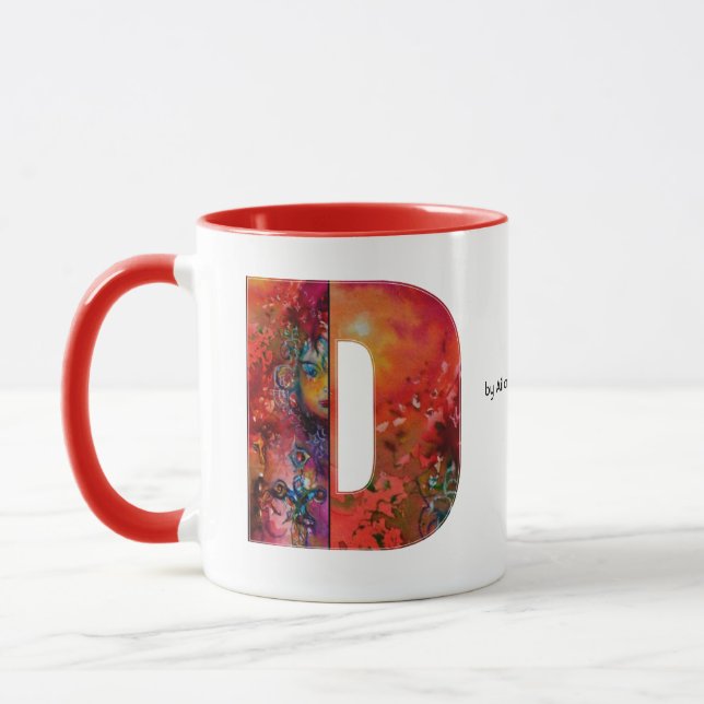 MUG LETTRE EXCALIBUR D / MONOGRAM IMAGINAIRE (Gauche)