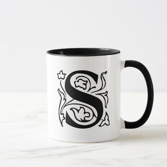 Mug Lettre fantaisie S (Droite)