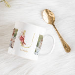 Mug LETTRE FLEUR D'OR ACTUELLE U | Deux monogrammes ph<br><div class="desc">LETTRE FLEUR D'OR ACTUELLE U | Deux monogrammes photo</div>