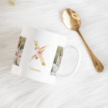 Mug LETTRE FLEUR D'OR ACTUELLE X | Deux monogrammes ph<br><div class="desc">LETTRE FLEUR D'OR ACTUELLE X | Deux monogrammes photo</div>