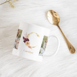 Mug LETTRE FLEUR D'OR C | Deux monogrammes photo<br><div class="desc">LETTRE FLEUR D'OR C | Deux monogrammes photo</div>