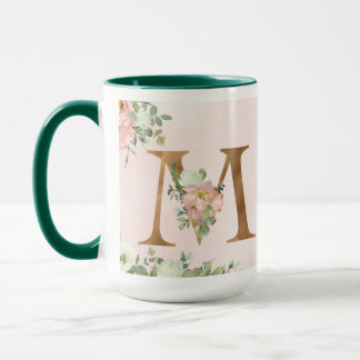 MUG LETTRE FLEURIE M' BOUGIE